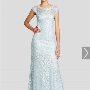 NWT Tadashi Shoji gown mint green. Wedding was cancelled!